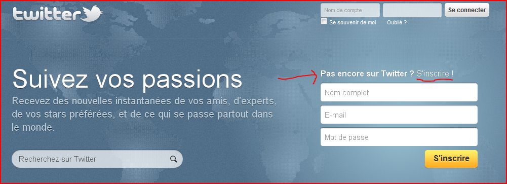 comment creer un compte twitter