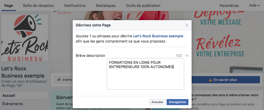 facebook entreprise